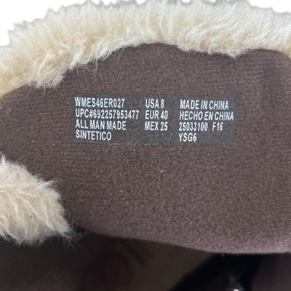 Earth Spirit Brown and Cream Faux Fur Winter Boots - Women's Size 8. NWOB - Picture 2 of 7